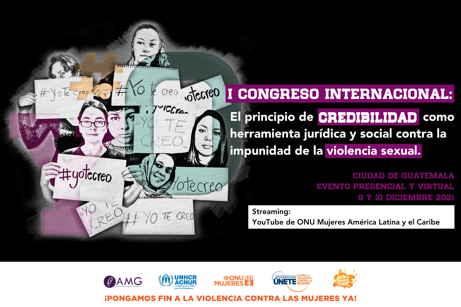 I Congreso Internacional “El principio de credibilidad como  herramienta contra la impunidad de la violencia sexual”